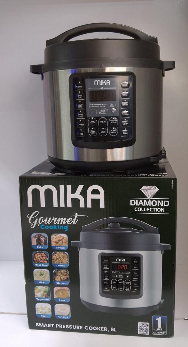 6 litres MIKA SMART PRESSURE COOKER